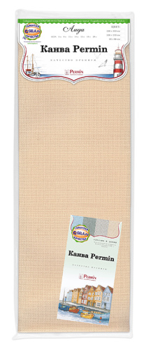 Канва в упаковке Aida 14 ct  100 х 130 см  цвет №57 фото, Канва Permin