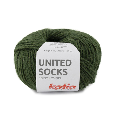 Пряжа United Socks 75% шерсть 25% полиамид 25 г 100 м KATIA 1244.22 фото