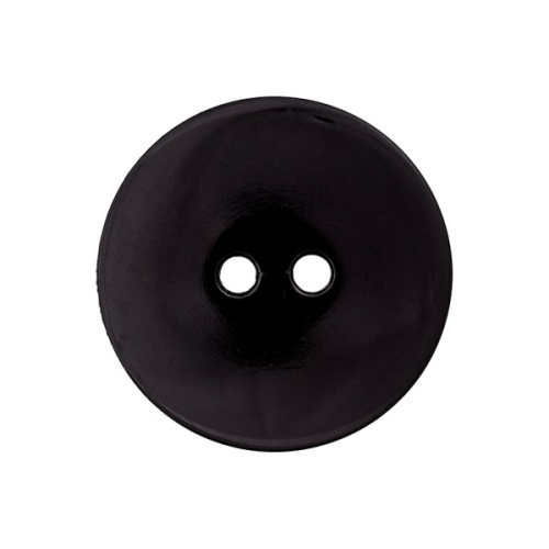 Пуговица с 2 отверстиями размер 18 мм пластик черный Union Knopf by Prym U0023289018008001-30