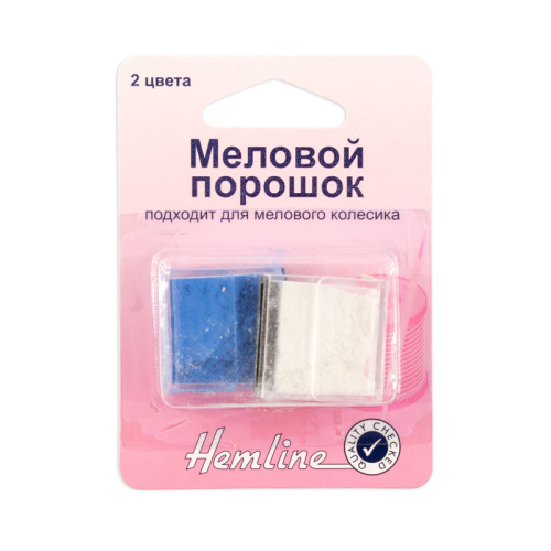 Фото меловой порошок в пластиковом контейнере 2 цвета hemline 244.r на сайте ArtPins.ru