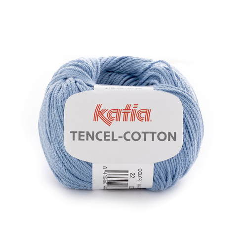 Пряжа Tencel-Cotton 67% лиоцелл 33% хлопок 50 г 120 м KATIA 1080.22 фото