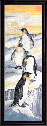 Набор для вышивания Пингвины DESIGN WORKS 2749 смотреть фото
