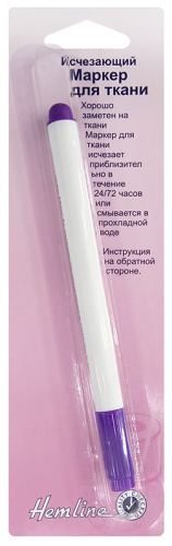 Фото маркер для ткани исчезающий hemline 296 на сайте ArtPins.ru
