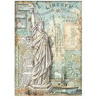 Бумага рисовая Sir Vagabond Aviator Statue of Liberty  STAMPERIA DFSA4702
