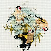 Набор для вышивания Goldfinches & Thistles Derwentwater Designs DWBB04
