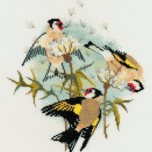 Набор для вышивания Goldfinches & Thistles Derwentwater Designs DWBB04 смотреть фото