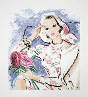 Набор для вышивания  Девушка с розами  Марья Искусница 09.009.09