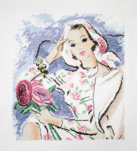 Набор для вышивания  Девушка с розами  Марья Искусница 09.009.09 смотреть фото