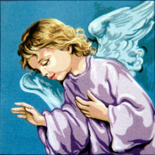 Канва жесткая с рисунком Спящий Ангел Хранитель SOULOS 46.374 смотреть фото