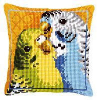 Набор для вышивания подушки Волнистые попугайчики VERVACO PN-0145314