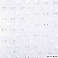 Ткань Diamond Emroidery White 100% хлопок 140 см 100 г м2 KATIA 2070.1