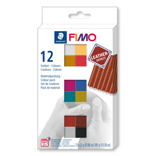 Набор полимерная глина FIMO Leather-Effect базовый комплект Fimo 8013 C12-2 фото