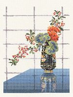 Набор для вышивания Цветы в восточной вазе  HERITAGE WFOV655E