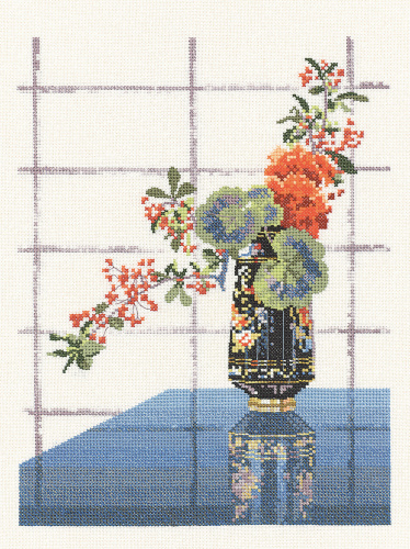 Набор для вышивания Цветы в восточной вазе  HERITAGE WFOV655E смотреть фото