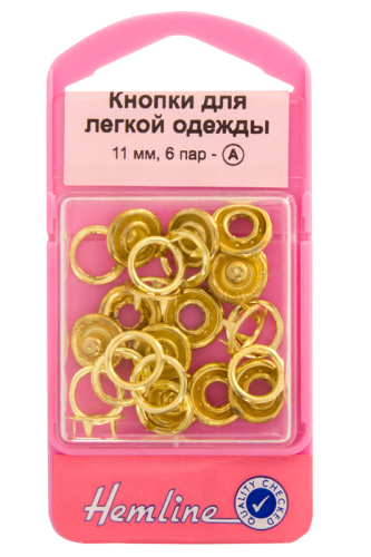 Фото кнопки для легкой одежды рубашечные без глазка hemline 445.gd на сайте ArtPins.ru