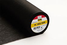 Флизелин легкий клеевой для шитья цвет черный Freudenberg H 180 99 900 L25