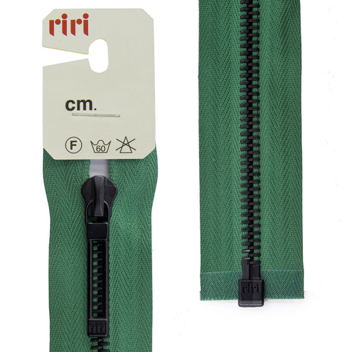 Купить Молнии riri звено BI слайдер STAB разъёмная 1 замок 6 мм 80 см цвет 2715 зеленый фото