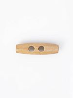 Пуговица-клевант (бочонок) CONCEPT Button of Olive Wood, размер 64, дерево, цвет натуральный