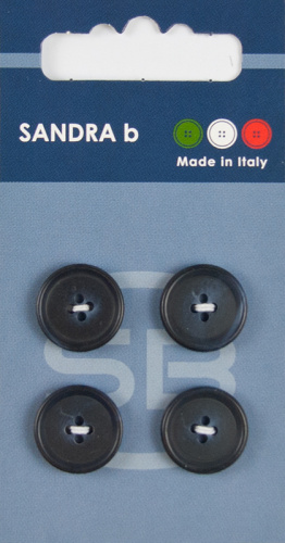 Фото пуговицы sandra 4 шт на блистере темно-синий card102 на сайте ArtPins.ru