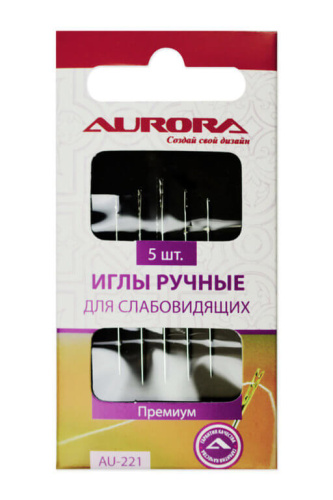 Фото иглы ручные для слабовидящих aurora au-221 на сайте ArtPins.ru