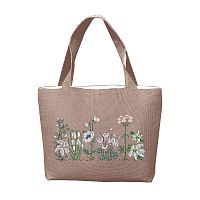 Набор для вышивания сумки Handbag White Flowers  Белые цветы 42 х 27 х 9 см le boheur des dames 8018