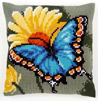 Набор для вышивания подушки Бабочка и желтый цветок VERVACO PN-0156041