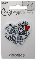 Пуговица Doodle Heart Blumenthal Lansing 470001410