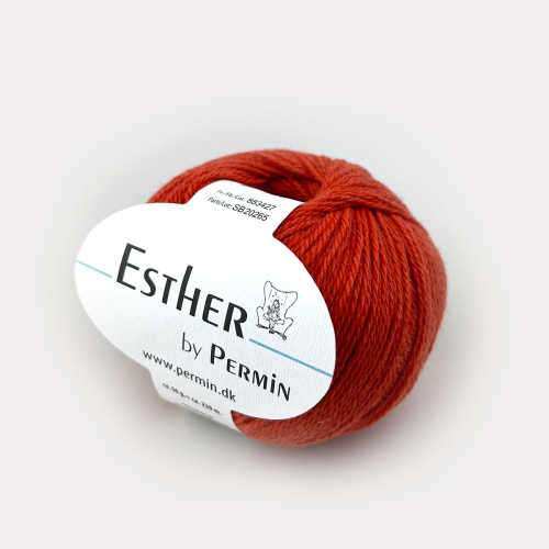 Пряжа Esther 50% шерсть 50% хлопок 50 г 230 м Permin 883400.883427 фото