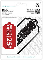 Нож для вырубки Бирка - Не открывать до 25 декабря Docrafts XCU503929