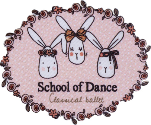 Фото термоаппликация школа танцев кроликов  hkm 42556 на сайте ArtPins.ru