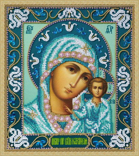 Икона Божией Матери Казанская набор для вышивания бисером Galla Collection И068 смотреть фото