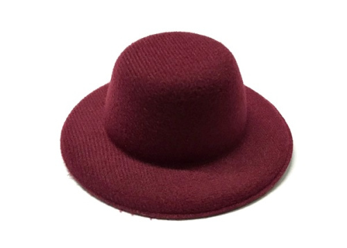 Шляпа круглая 10 см бордовый СОВУШКА 26188/борд фото