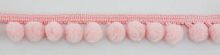 Тесьма с помпонами диаметр 10 мм цвет светло-розовый PASSAN PA-18-col.301