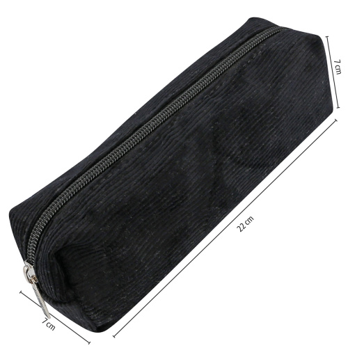 Купить пенал для ручек pencil case на молнии 22 х 7 х 7 см вельвет черный online 03996/6 фото фото 4