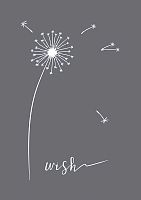 Трафарет "Wish" в наборе со шпателем-скребком