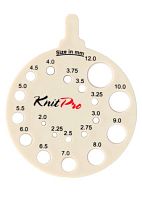 Линейка круглая для определения номера спиц KnitPro 10991