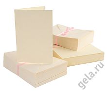 Набор заготовок для открыток с конвертами формат А6 100 шт = ANT1511001
