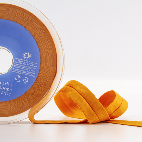 Фото косая бейка хлопок 20 мм 20 м цвет 34 оранжевый safisa 6598-20мм-34 на сайте ArtPins.ru
