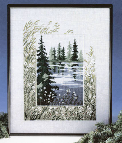 Набор для вышивания Лесное озеро OEHLENSCHLAGER 73-33155 смотреть фото