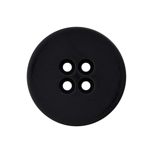 Пуговица с 4 отверстиями размер 18 мм пластик черный Union Knopf by Prym U0045579018008001-30