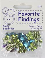 Набор декоративных элементов Favorite Findings Прозрачные бабочки