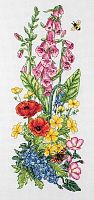 Набор для вышивания Anchor Garden Floral  Цветочный садля 32*14 см MEZ Венгрия PCE971