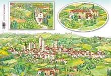 Бумага рисовая Тосканская деревня