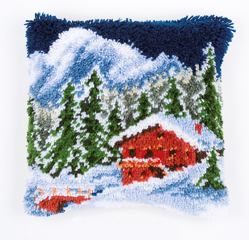 Набор для вышивания подушки Зимние горы VERVACO PN-0153601 смотреть фото