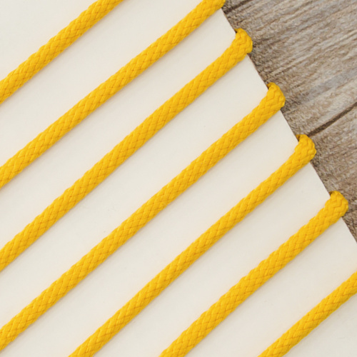 Фото шнур плетеный spiral  safisa 4 мм 25 м цвет желтый на сайте ArtPins.ru