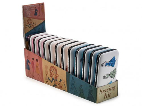 Фото набор дорожный в кошельке со швейным принтом   12 шт в картонном дисплее на сайте ArtPins.ru