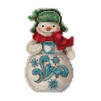 Набор для вышивания Снеговик с какао Jim Shore Mill Hill JS202114