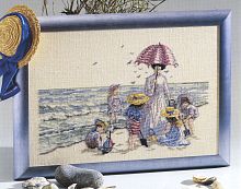 Набор для вышивания: Семья на пляже  OEHLENSCHLAGER 65102