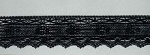Мерсеризованное хлопковое кружево  состав: 100% хлопок  ширина 45 мм  намотка 30 м  цвет черный - 1797/14