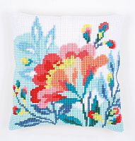 Набор для вышивания подушки Яркие цветы